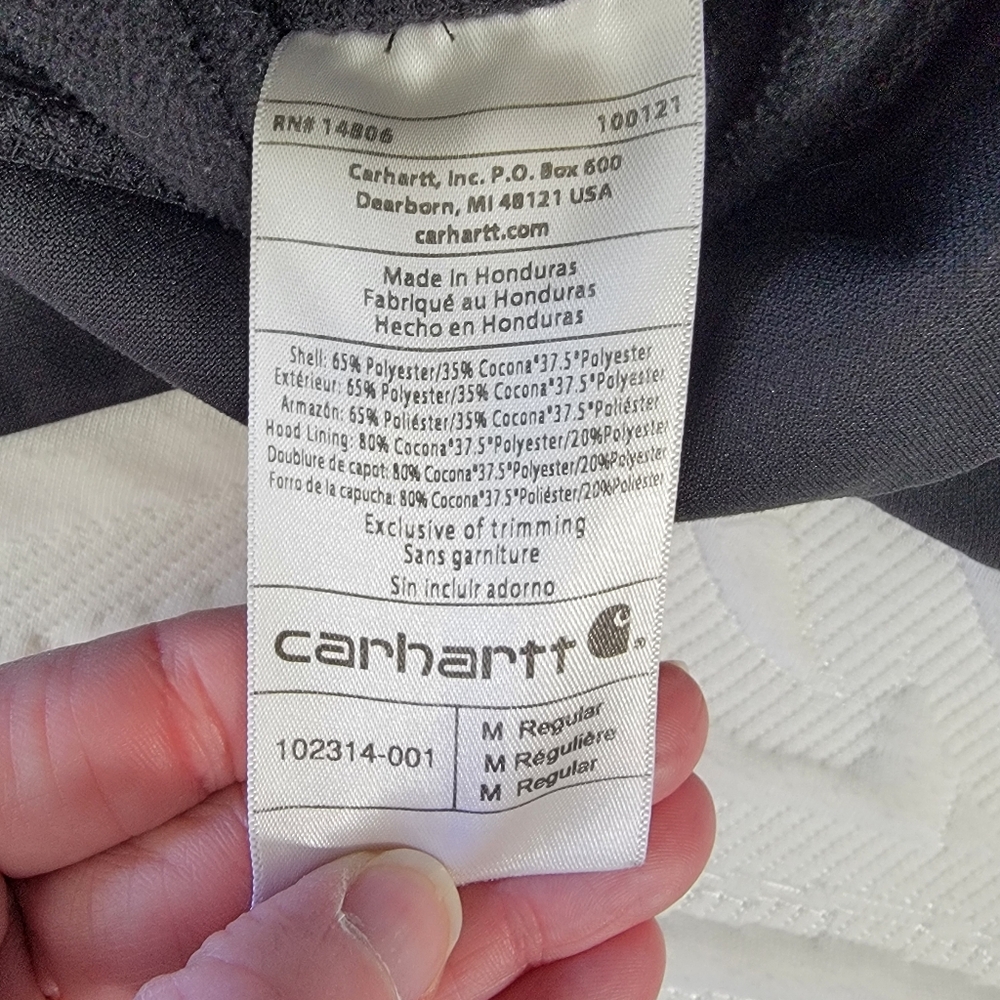 Carhartt Force Extremes Signature Graphic Hooded Sweatshirt Logo Size Medium - Picture 8 of 12